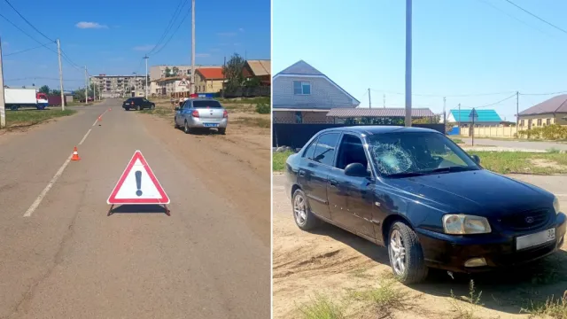 В астраханском посёлке иномарка сбила 16-летнего пешехода