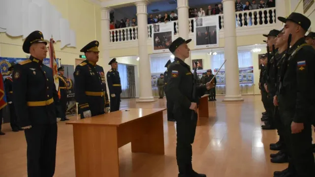 В Астраханской области новобранцы приняли военную присягу на полигоне Капустин Яр