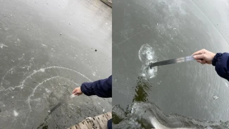 Жителей Астрахани просят не выходить на тонкий лёд