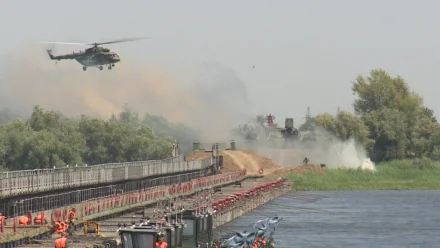 В Астрахани прошли учения войск материально-технического обеспечения