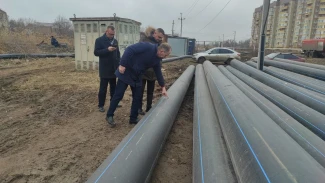 Глава астраханской Гордумы проинспектировал реконструкцию канализации 