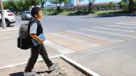 В Астрахани на пяти пешеходных переходах установили макеты школьников