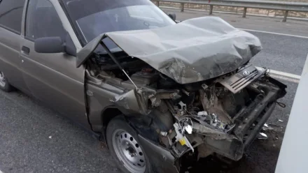 В Астраханской области из-за пылевой бури в ДТП пострадал мужчина