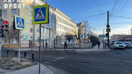 В Астрахани разметку и ограждения вблизи школ обновили только на бумаге