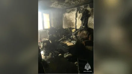 На севере Астраханской области на пожаре погиб мужчина