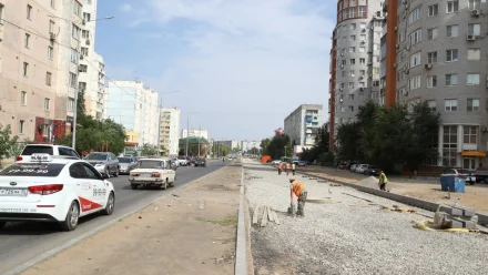 Ремонт улицы Бориса Алексеева в Астрахани завершат в ноябре 