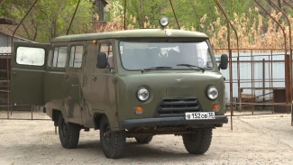 Из Астрахани в зону СВО отправили новый УАЗ