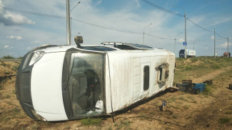 В Астраханской области при опрокидывании «Газели» пострадал пассажир