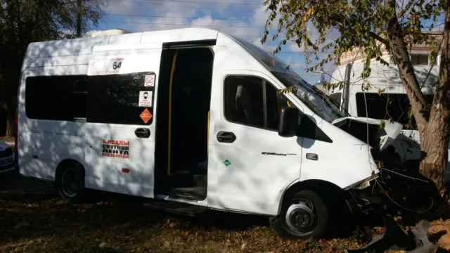 В Астрахани пострадали 3 человека после наезда маршрутки на дерево