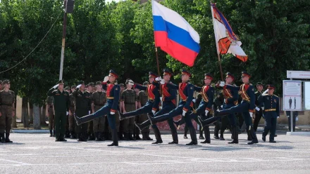 Реактивно-артиллерийское соединение в Астраханской области удостоено ордена Суворова
