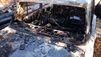 В Астраханской области в сгоревшем автомобиле пострадал ребёнок