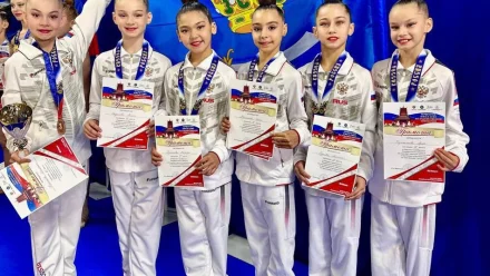 Астраханские гимнастки выиграли серебро и бронзу первенства ЮФО и СКФО