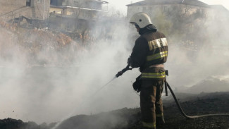 В Астрахани ликвидировано загорание камыша на площади 800 кв. метров