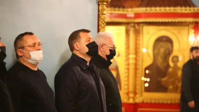 Игорь Бабушкин встретил Крещение Господне в храме Астрахани