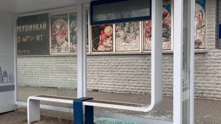 В Астрахани нашли вандалов, повредивших остановку