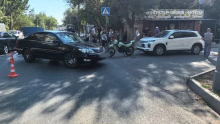 В Астрахани ещё один подросток на мотоцикле попал в ДТП