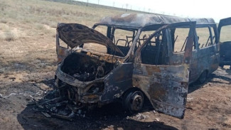 На трассе “Волгоград – Астрахань” сгорела “Газель” 