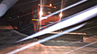 В городе Ахтубинск Астраханской области прошёл снегопад