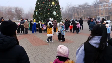 В городе Нариманов Астраханской области жители с размахом отметили Рождество