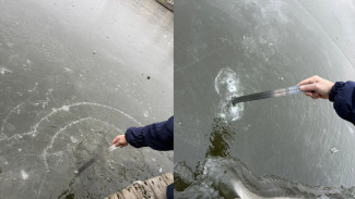 Жителей Астрахани просят не выходить на тонкий лёд