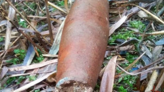 В Астраханской области обнаружили осколочно-фугасный снаряд