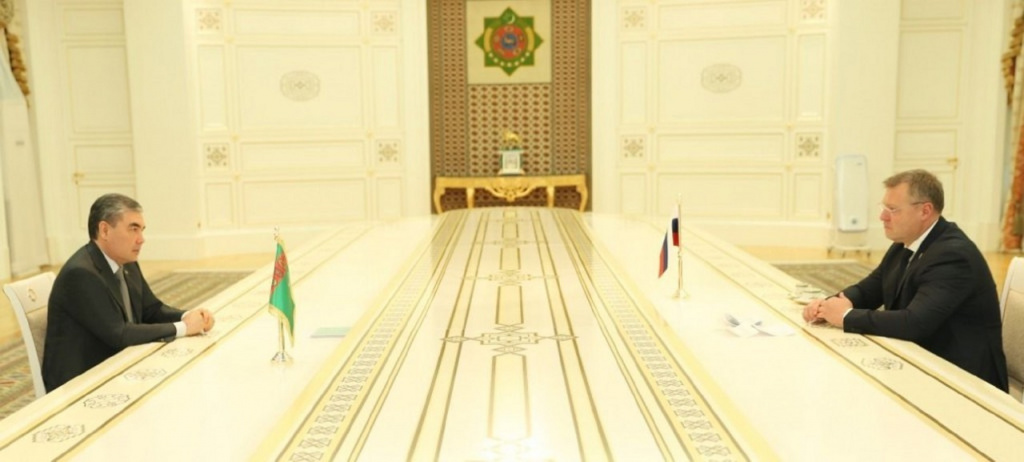 Губернатор Астраханской области и президент Туркменистана обсудили вопросы развития сотрудничества