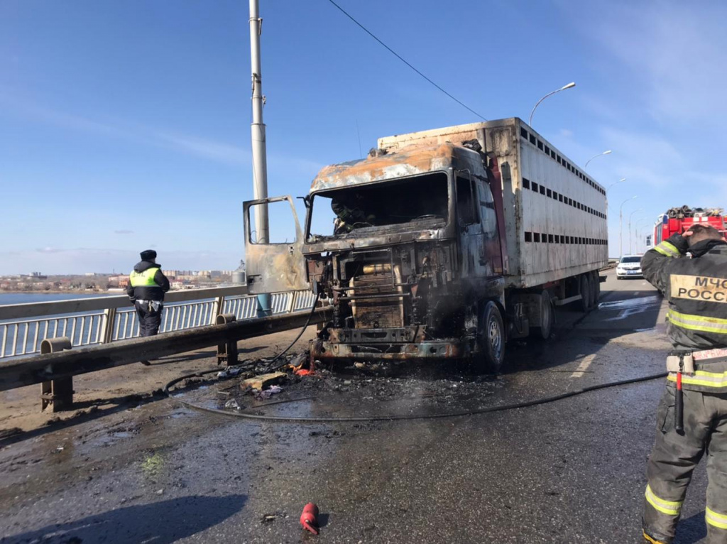 Сгорела газель астрахань