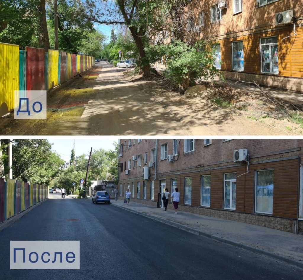 В Астрахани завершают ремонт дороги на улице Ляхова