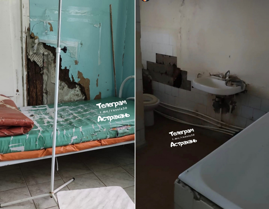 В инфекционной больнице в Астрахани завершат ремонт палат до конца года