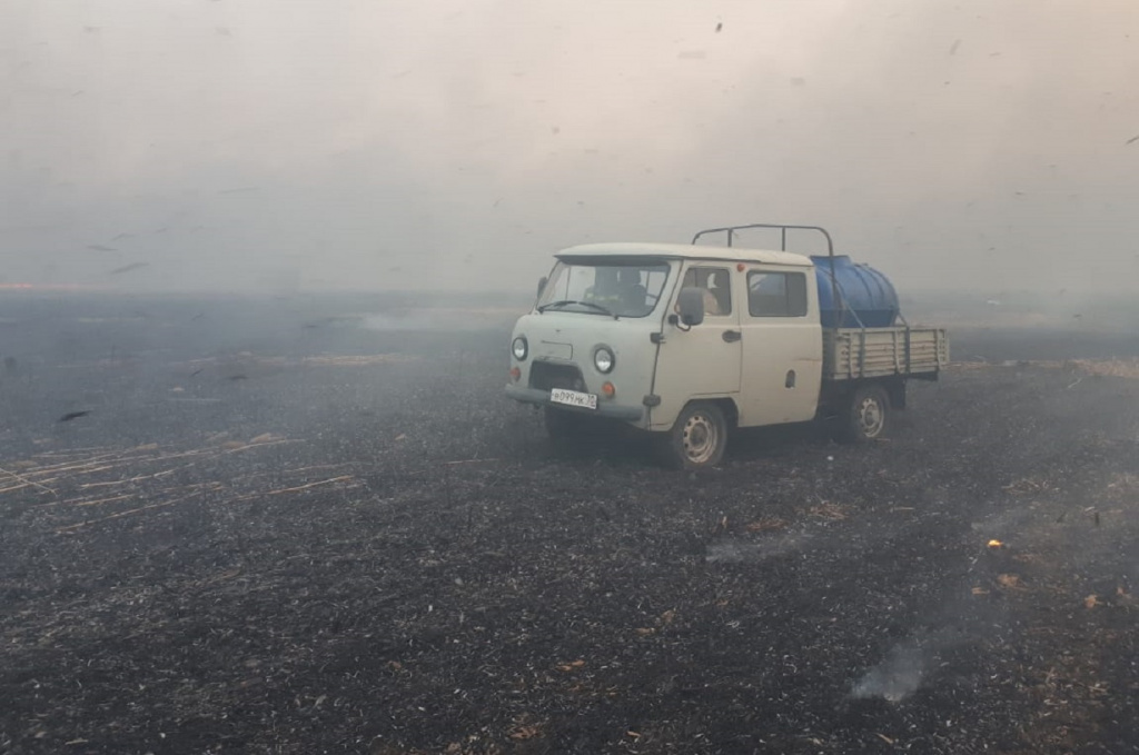 В Астраханском биосферном заповеднике ликвидировали крупный пожар