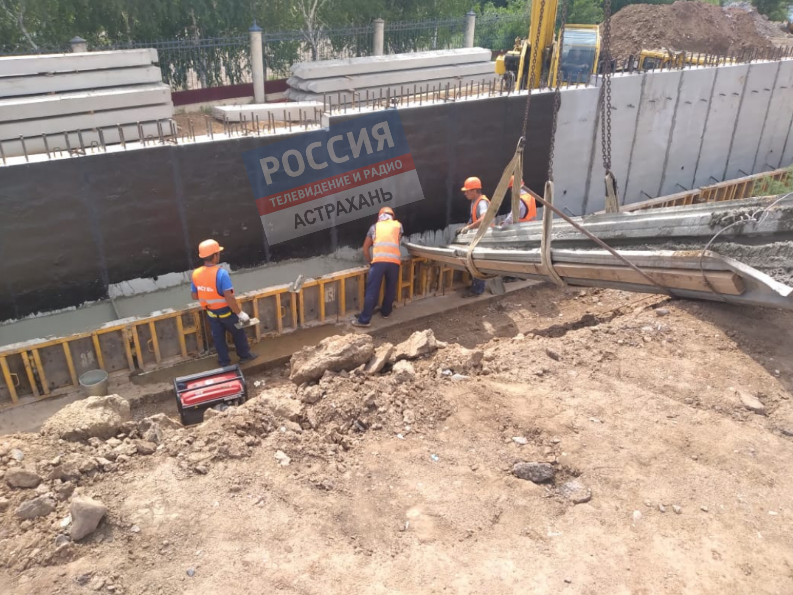 Строительство нового моста Астрахань.