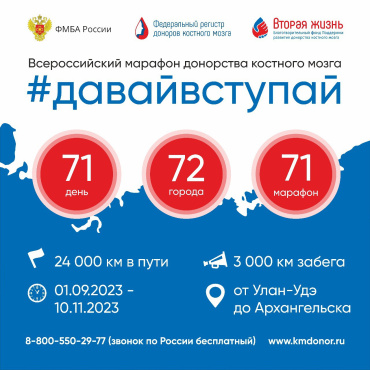 В Астрахани пройдет всероссийский марафон донорства костного мозга 