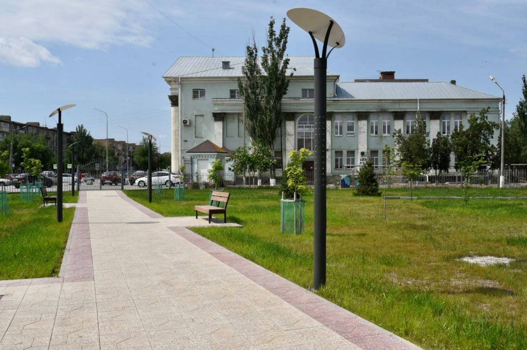 В Астрахани обновлённый парк у бывшего клуба ГРЭС откроют ко Дню города