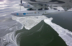 В Астраханской области в Каспийском море проводят ледовый учёт тюленей