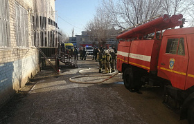 При пожаре в инфекционной больнице в Астрахани погибли два человека