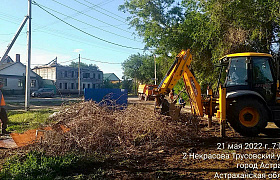 Администрация Астрахани опубликовала фотоотчёт о работе коммунальщиков 