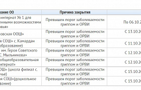 В Астраханской области ещё одну школу закрыли на карантин из-за ОРВИ